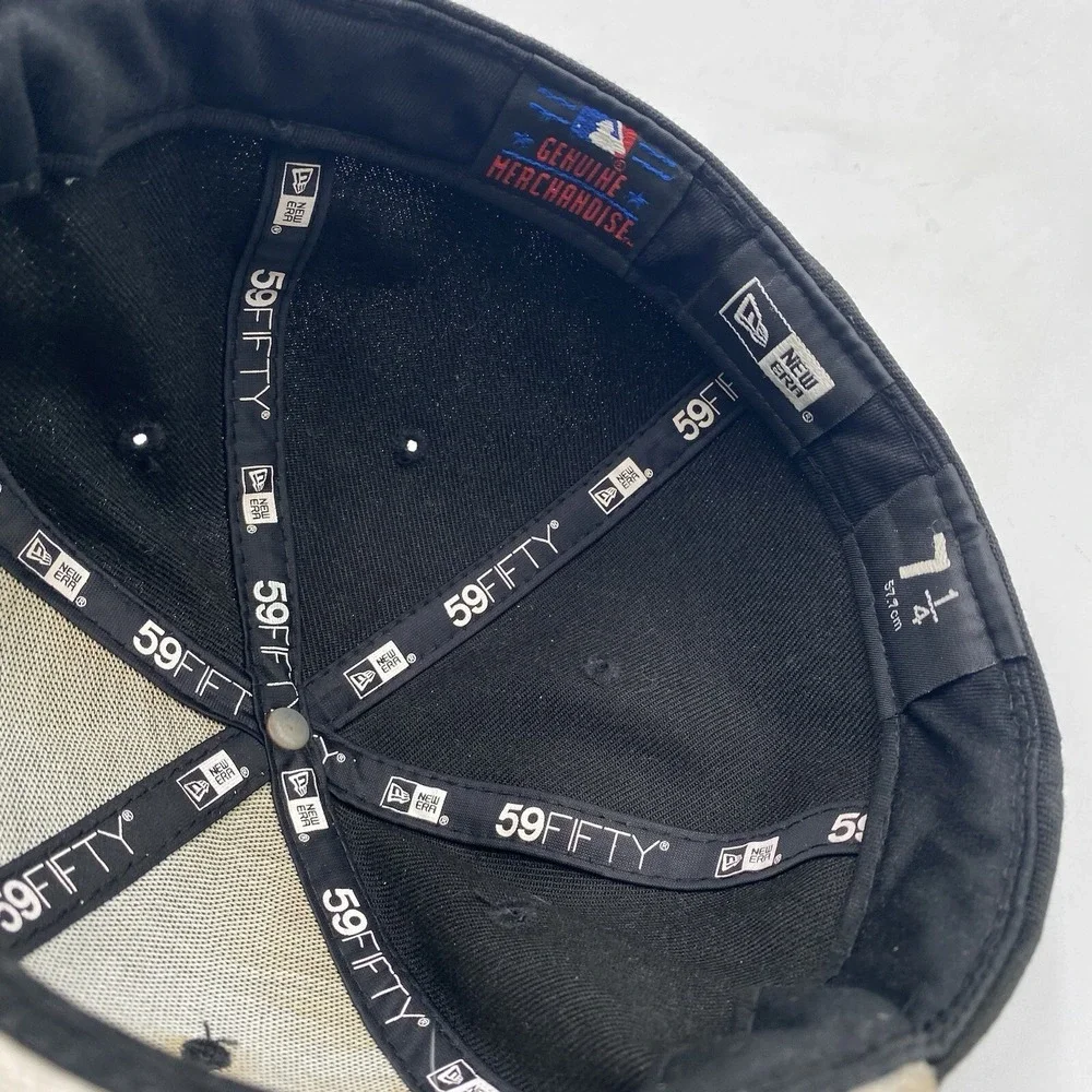 New York‎ Yankees All Black New Era  59fifty Hat blackout Fitted Size 7 1/4